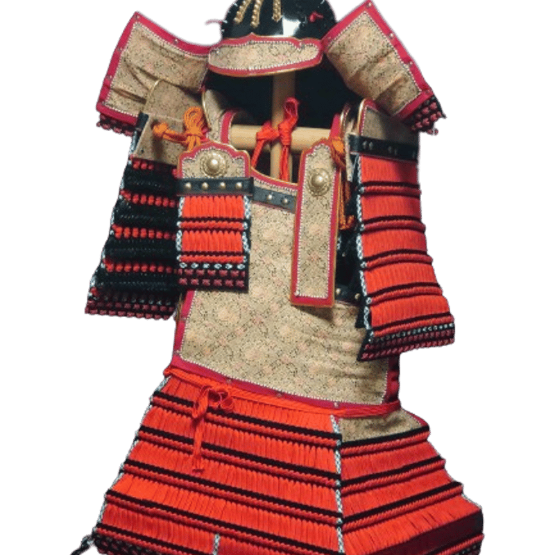 手づくり大鎧 -都々古別神社所蔵 緋絲縅鎧(源義家鎧) 風- | 鎌倉武士の店