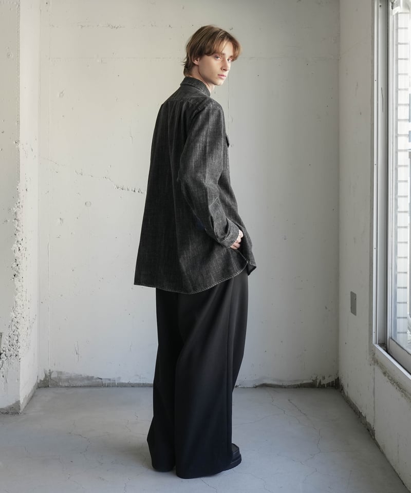 CTHY 超甘撚り VINTAGE DENIM SHIRTS ブラック サイズ1 超甘撚り