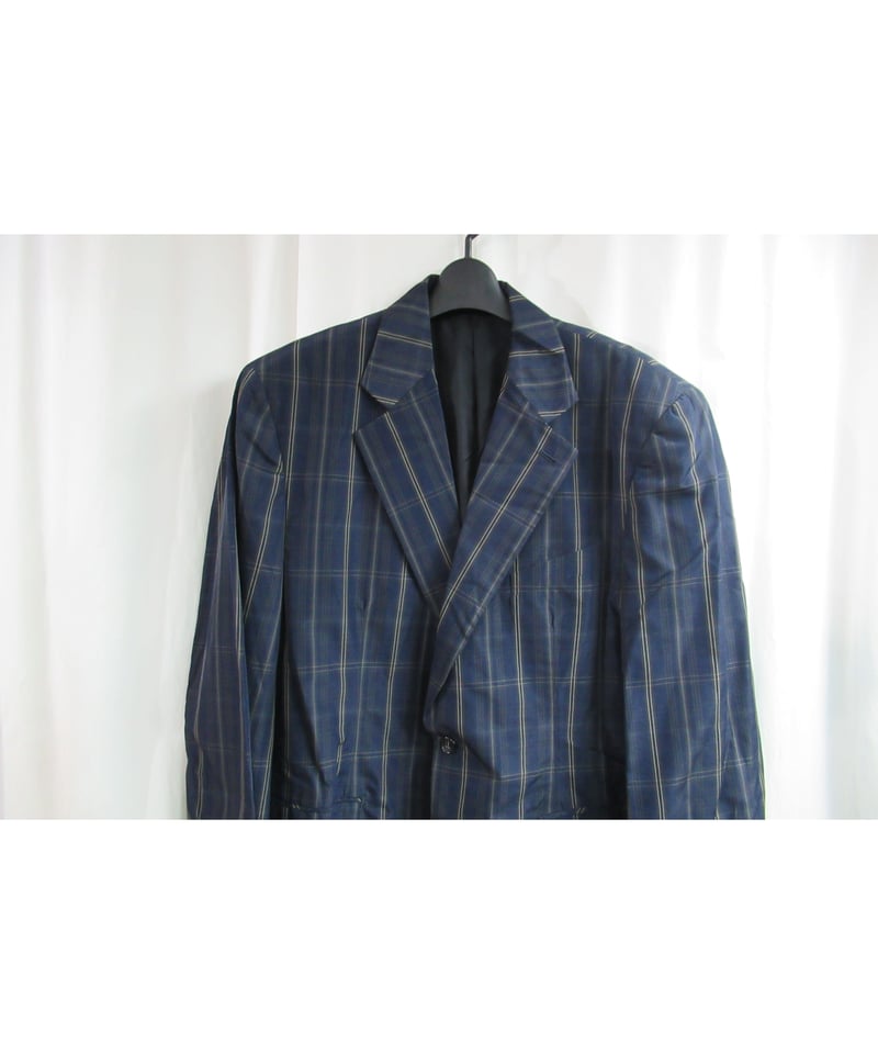 1980年代 初期 COMME des GARCONS HOMME PLUS 紺 チェックジャ
