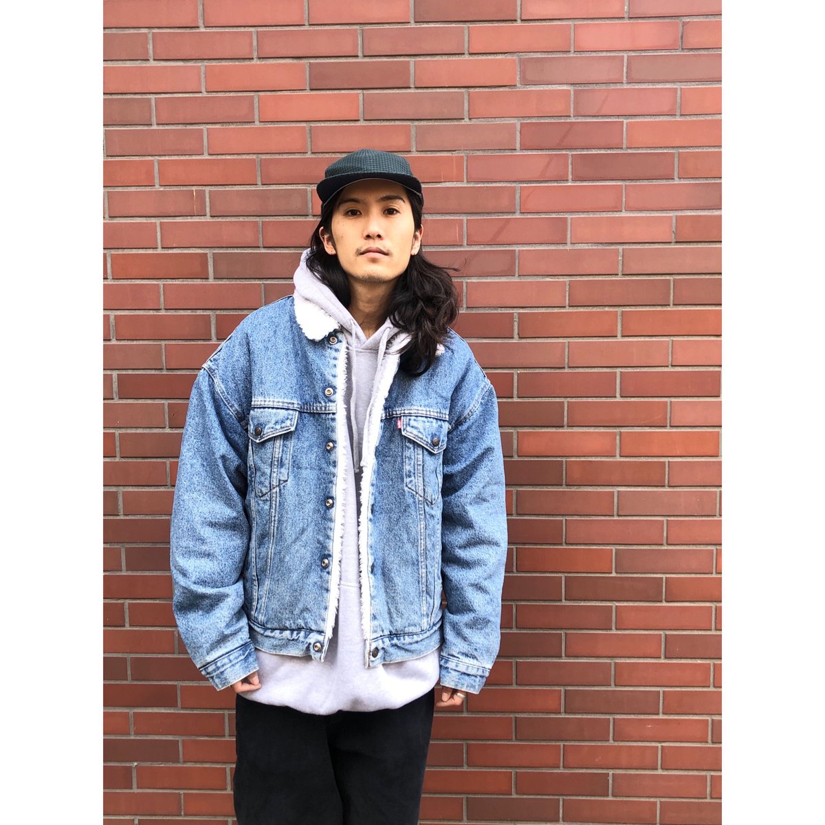 90s Levi's 70609 DENIM BOA JACKET MADE IN USA