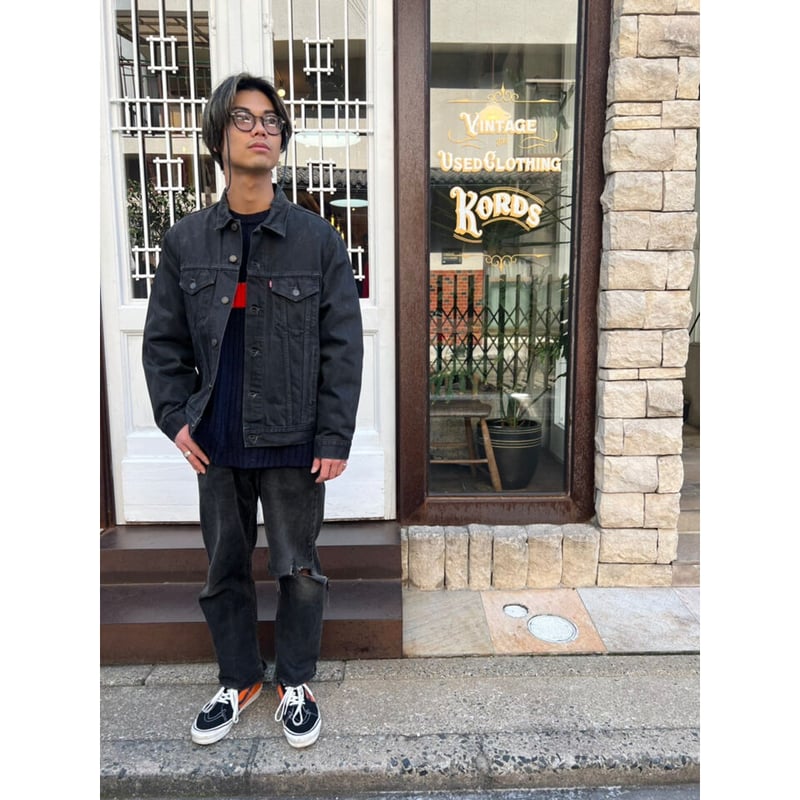 80s Levi's 70503-02 BLACK DENIM JACKET Size M |