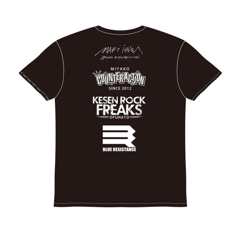 東北ライブハウス大作戦×石井麻木写真展コラボTシャツ第二弾 背中T