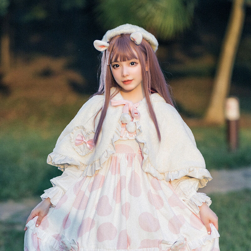 ロリータ ポンチョ マント コート 秋 冬 アウター オリジナル 甘ロリ