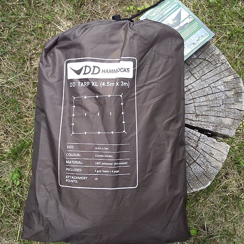 DDHammocks DDタープ XL 4.5m x 3m コヨーテブラウン DDハンモックス