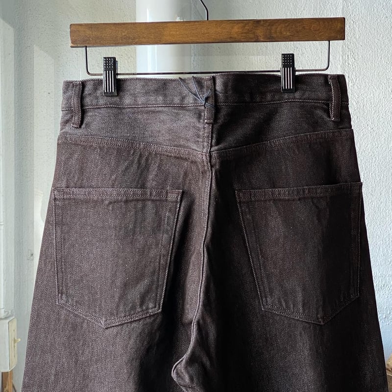 AURALEE HARD TWIST DENIM WIDE PANTS | Less H