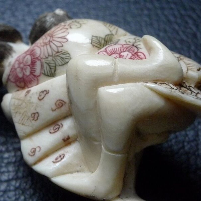 △本象牙春画根付17g・提げ物△NE52△ | 象牙屋本舗 こほく堂 本象牙と