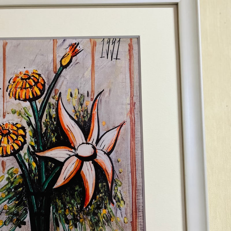ベルナール　ブュッフェ作ユリ ベルナール・ビュッフェ ユリとアイリス | 絵画など美術品の販売と買取