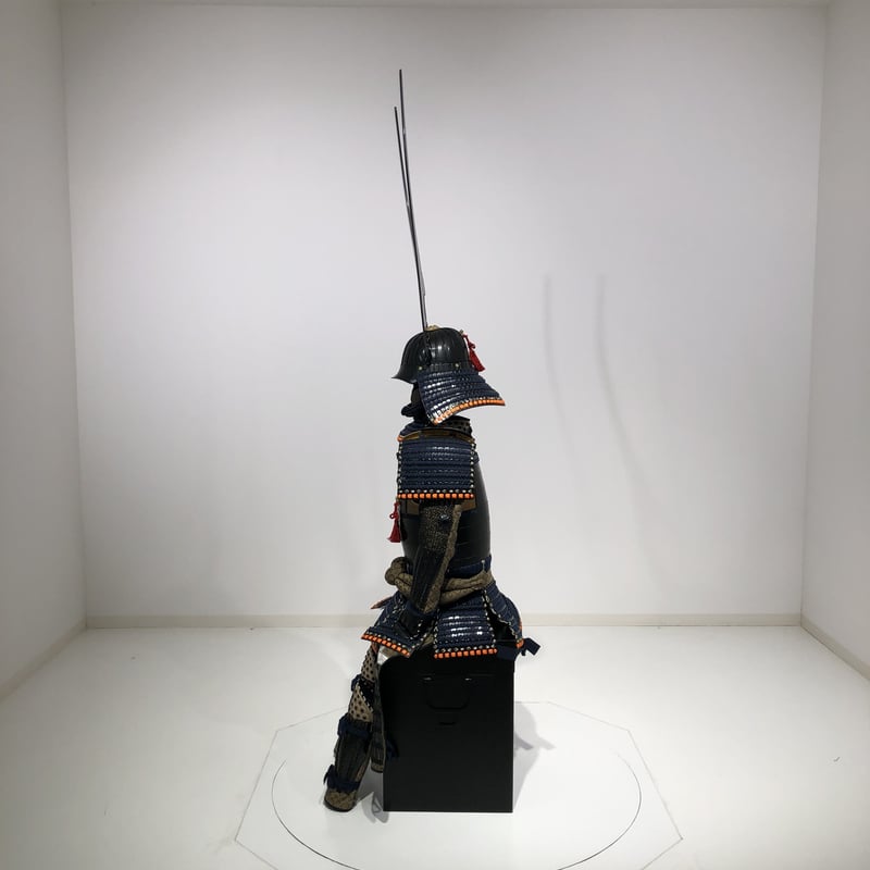 最終値下げ】甲冑 等身大 濃紺糸威伊予素懸二枚胴具足 五三桐 最終