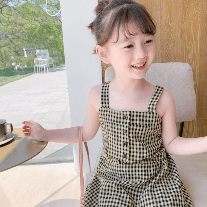 organic zoo セットアップ　ギンガムチェック organic zoo Pottery Blue Gingham ボクシーTシャツ｜ギンガムチェック
