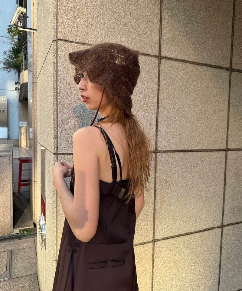 FUME=TANAKA / knit lace hat | JURK