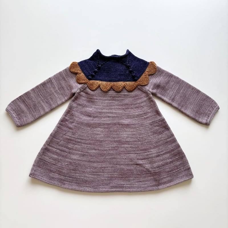 Misha & Puff Scallop Yoke Tunic Dress - Periwin