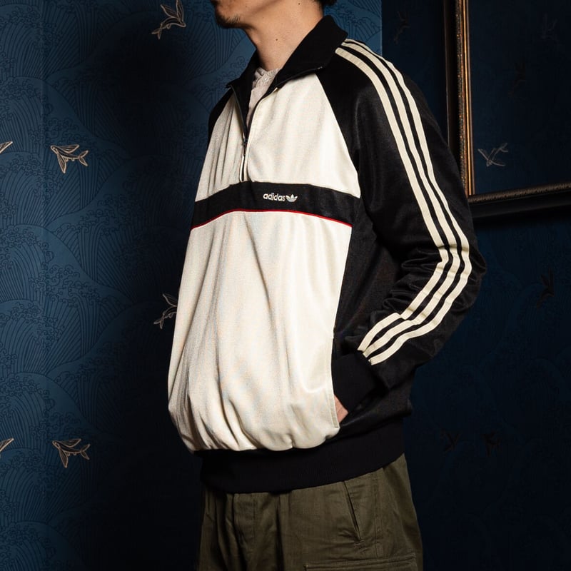 70-80s Vintage adidas EIN SCHWAHN Half Zip Pull