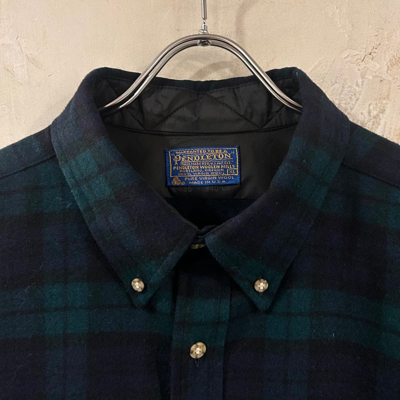 70s PENDLETON ウールチェックシャツ ペンドルトン ブラックウォッチ