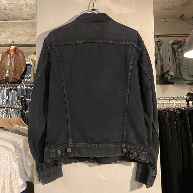 80s Levi's 70506 後染めブラック デニムジャケット USA製 Size 40相