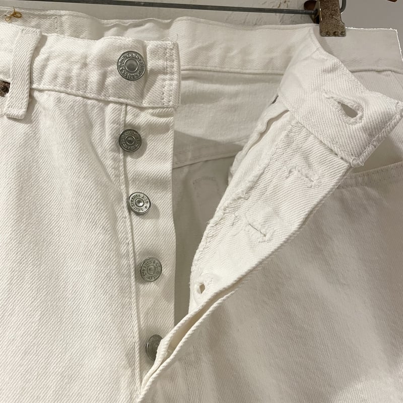 Levi's 501 80年代 リーバイス501 ホワイトデニムパンツ 内股シングル