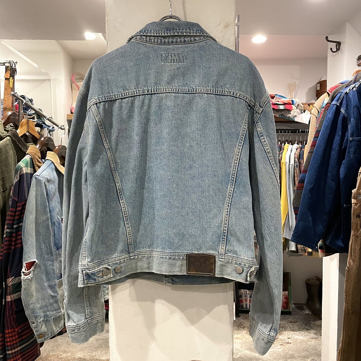 90s RRL デニムジャケット Lee 101J Type 三つ星タグ USA製 ダブルアー