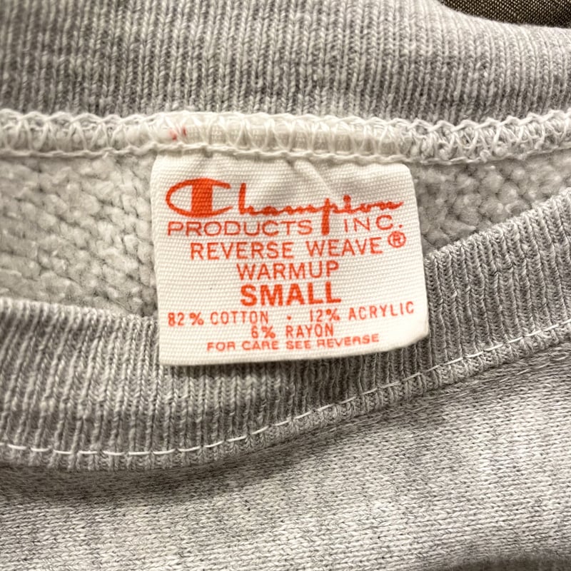 Champion Reverse Weave 70s USA製 単色タグ 3段プリント Sサイ