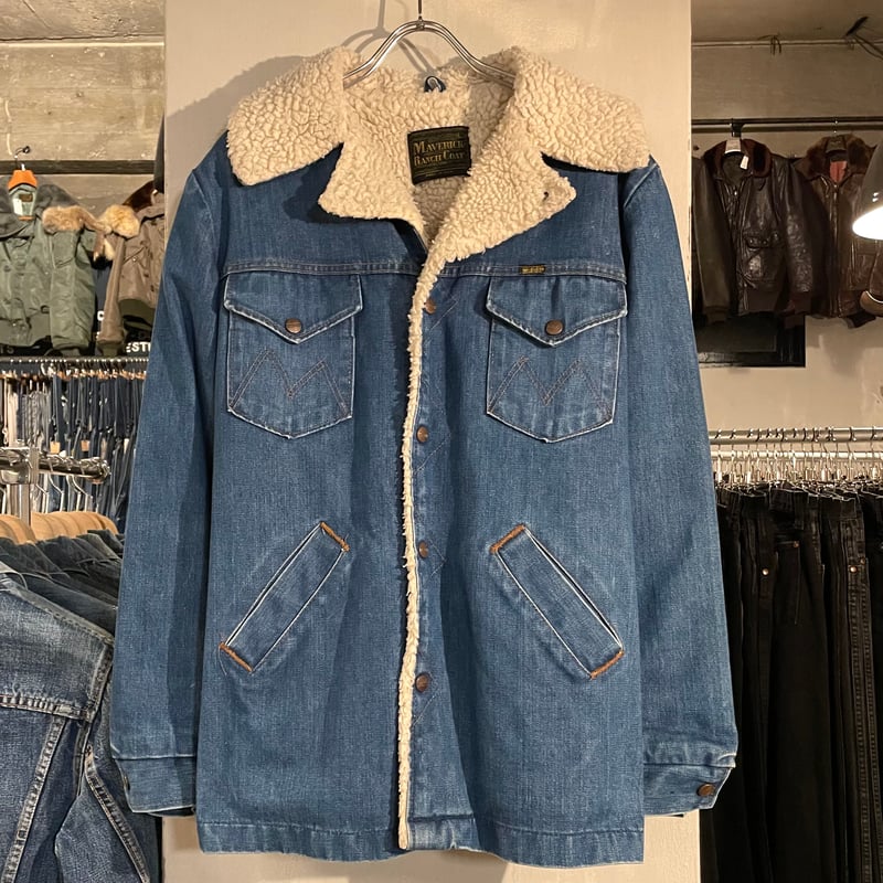 70s MAVERICK ランチコート USA製 Size L マーベリック ラングラー デニ