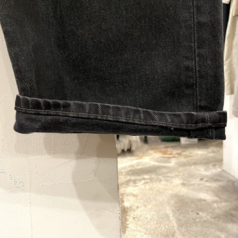 Levi's 501 90年代 リーバイス501 後染めブラックデニムパンツ ボタン