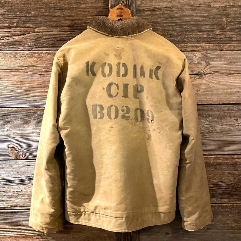 US NAVY 40s N-1 DECK JACKET TALONジップ コの字留 デッキジャ