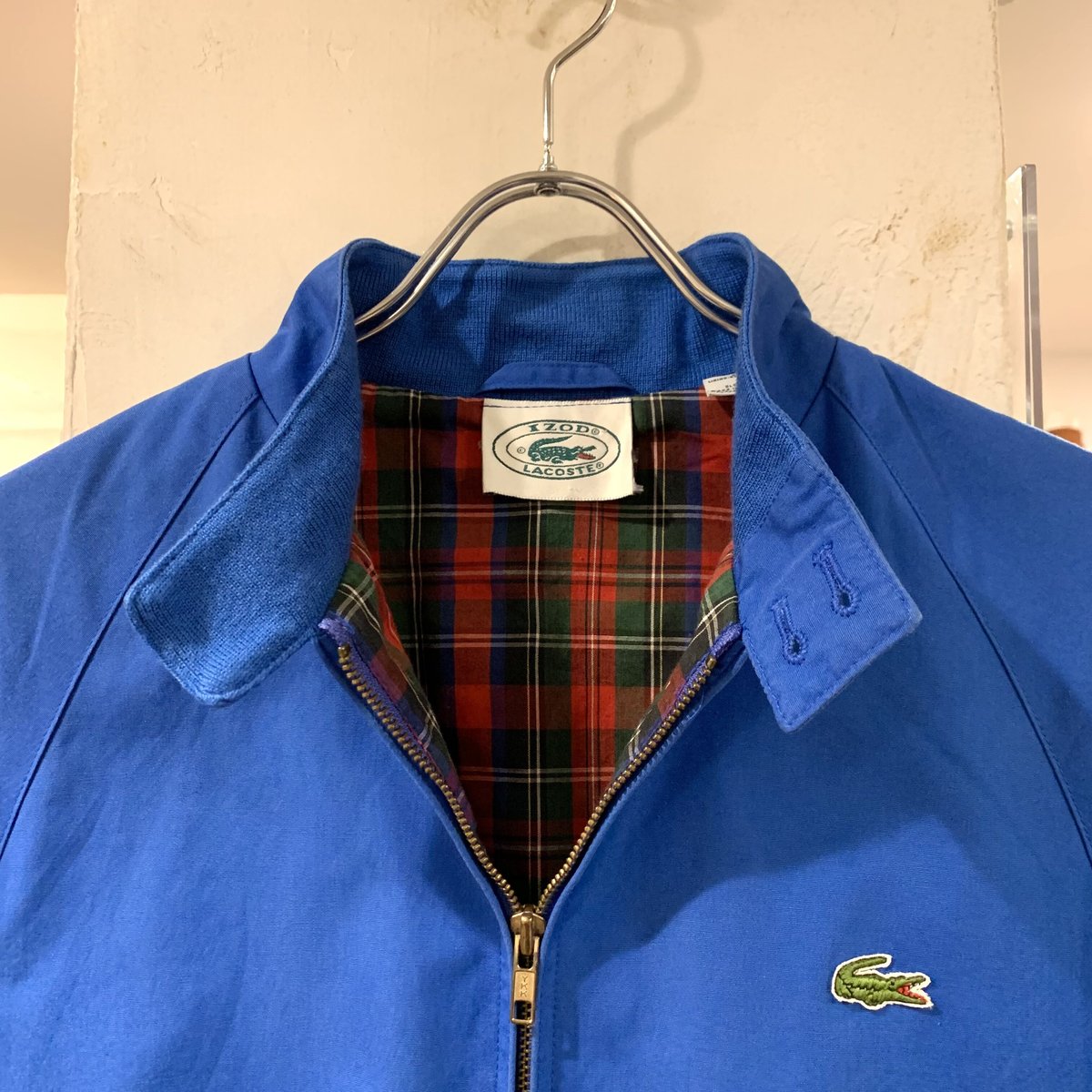 90s IZOD LACOSTE ハリントンジャケット スウィングトップ ブルゾン