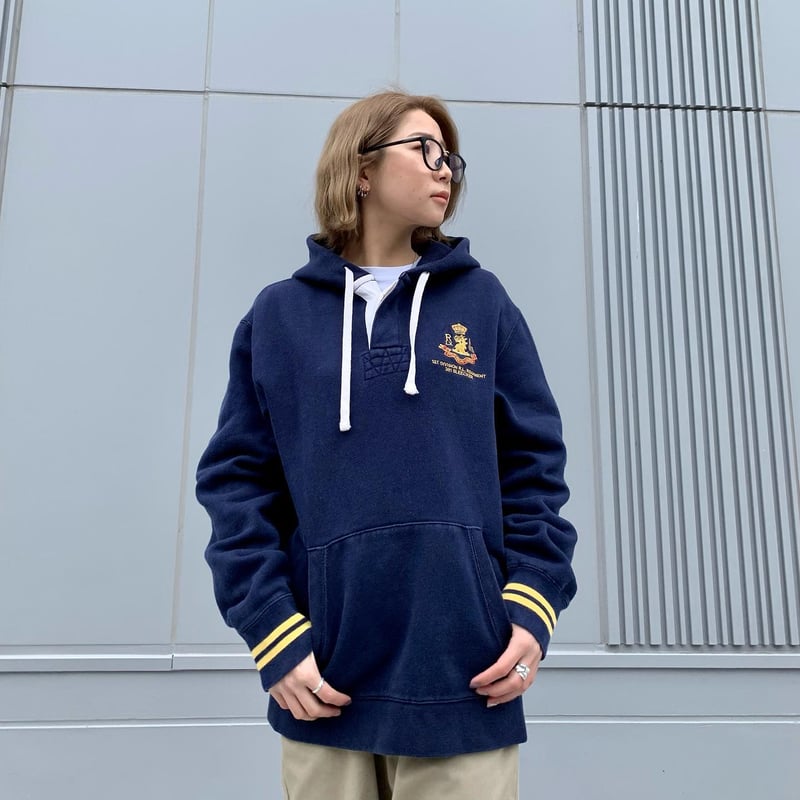 90s～ POLO by Ralph Lauren L/S ラガーシャツ スウェットパーカー