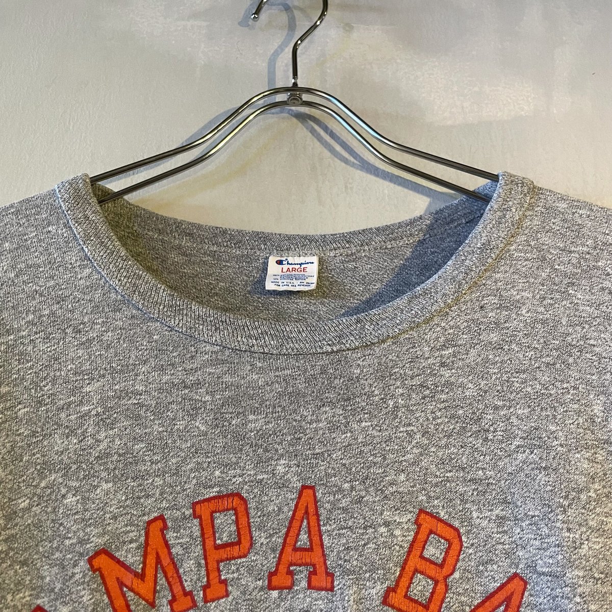 80s Champion S/S ヴィンテージTシャツ cotton 88% rayon 12