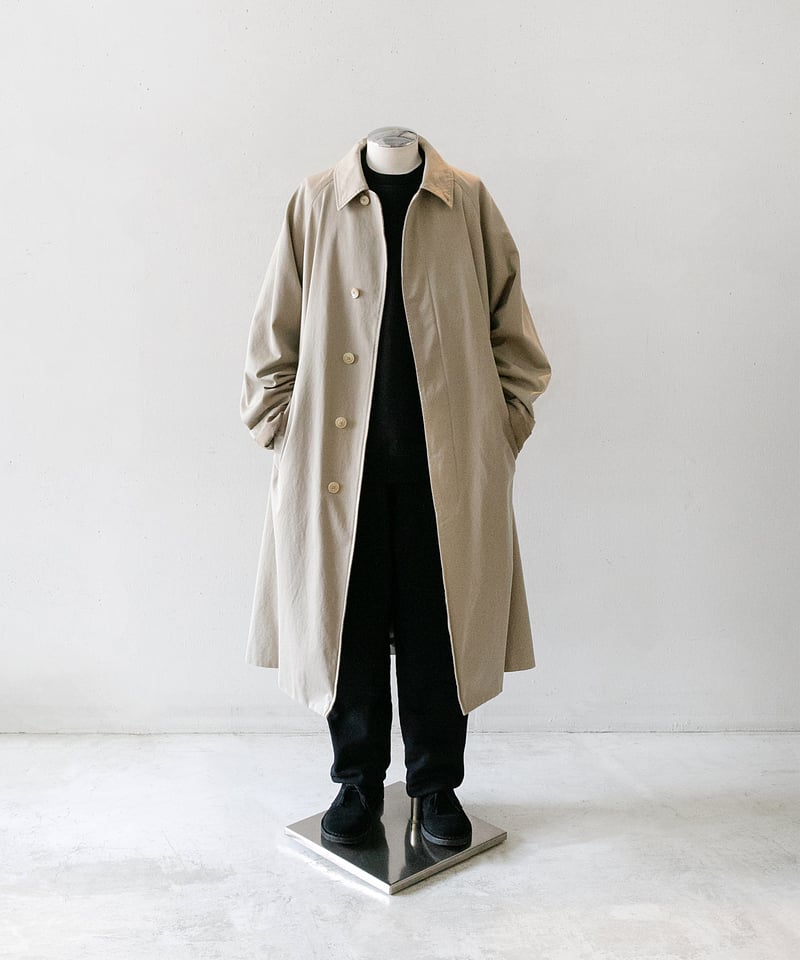 COMOLI _ コットンギャバ バルカラーコート | Tronica