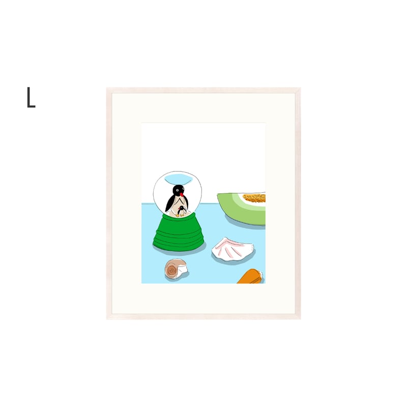 安西水丸】ジクレー版画 「海とメロン」 | Crevis Online Store