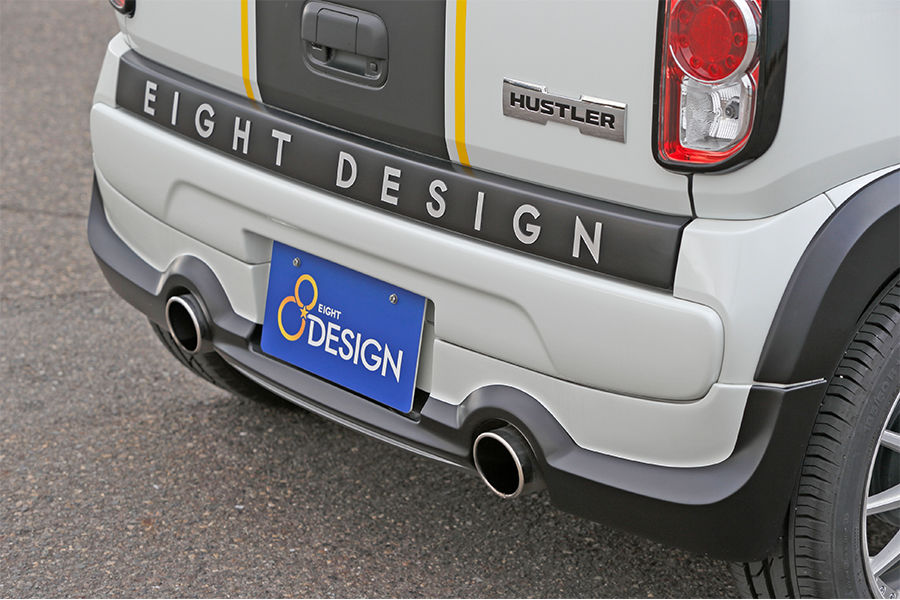 スズキ ハスラー 左右1本出しマフラー(ハーフステンレス) | EIGHT-DESIGN