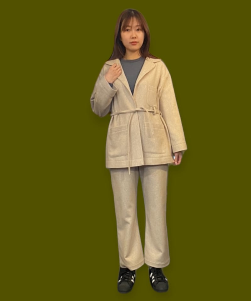セットアップジャケット・パンツ エクルベージュ | pinopina.net