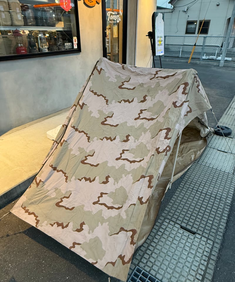 レア】オランダ軍幕 ダッチアーミー デザートカモ テント 軍幕
