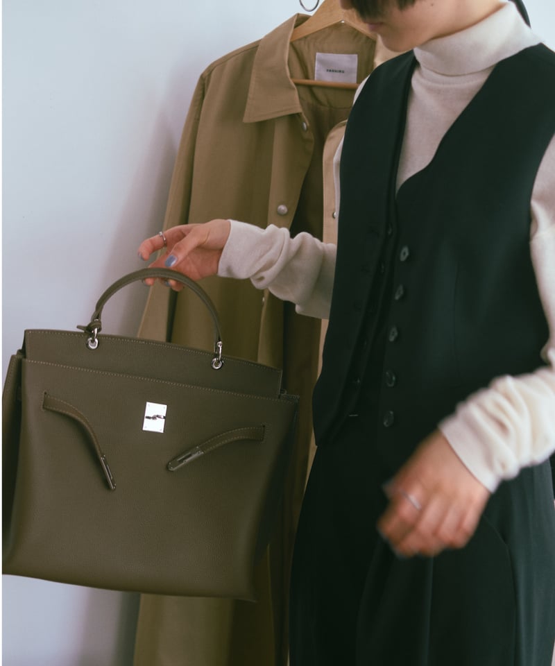 SQUARE BELT HANDLE BAG / 3color ＜送料無料＞ | JISTORY