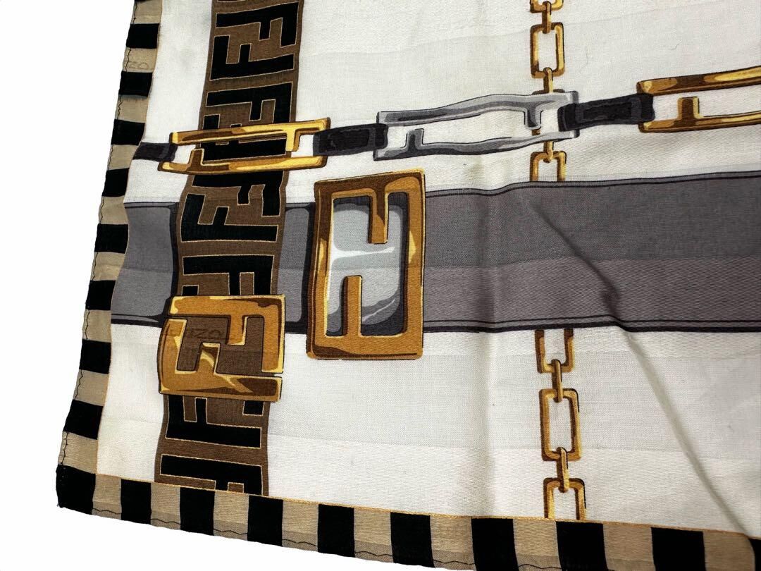 フェンディ FENDI バンダナ ハンカチ スカーフ 首飾り ズッカ