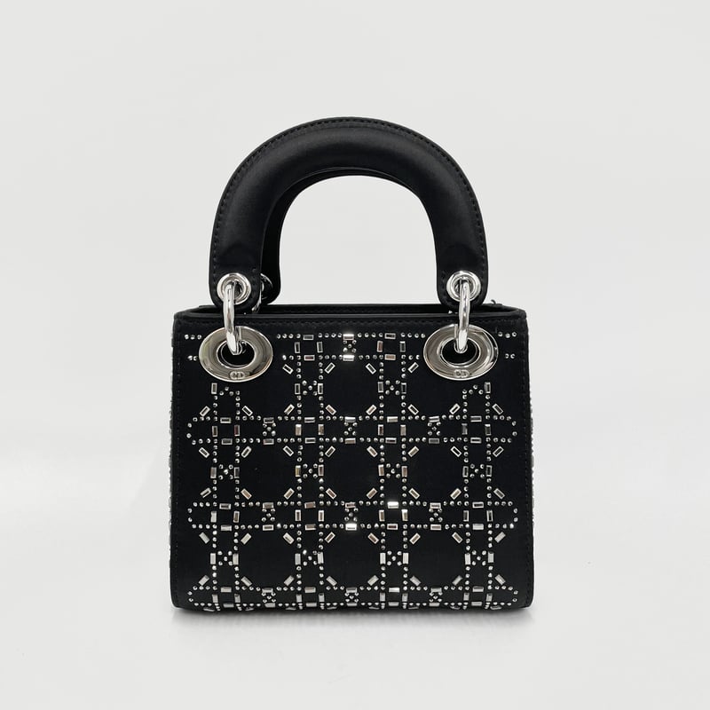 CHRISTIAN DIOR レディディオール ミニ M0500PRTC サテン/ビーズ ブラ