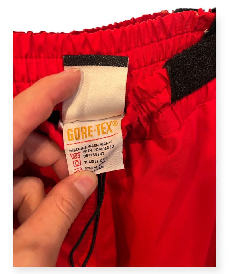 90s THE NORTH FACE GORE-TEX ナイロンパンツ XL 赤 | EXCL