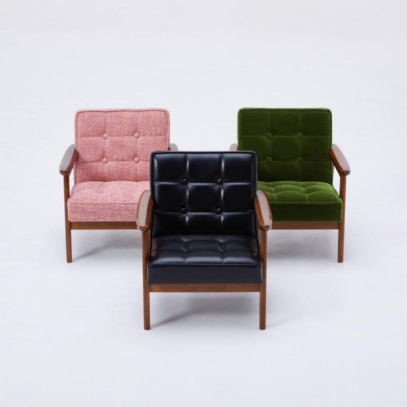 カリモク60 Kチェアミニ モケットグリーン | クラシノ家具店