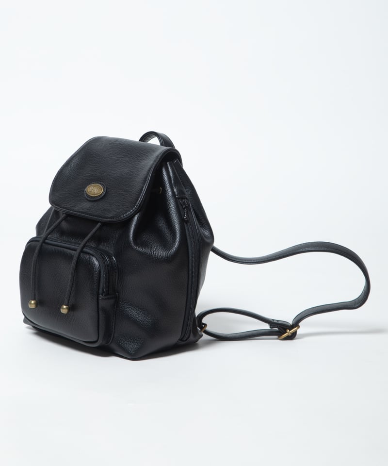 Mini leather back pack / black | Tostalgic Clot
