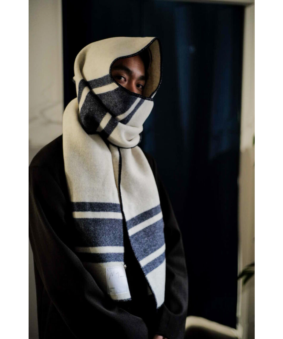 ancellm wool blanket scarf stole muffler 2025AW】 ANCELLM