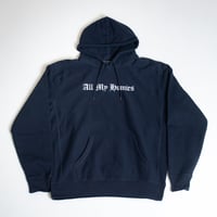 All My Homies Embroidery Crewneck Sweat【BLACK】