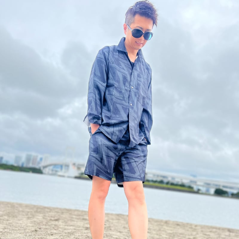 ジグザグ柄シャツ(L)セットアップ | K-51_ONLINE STORE