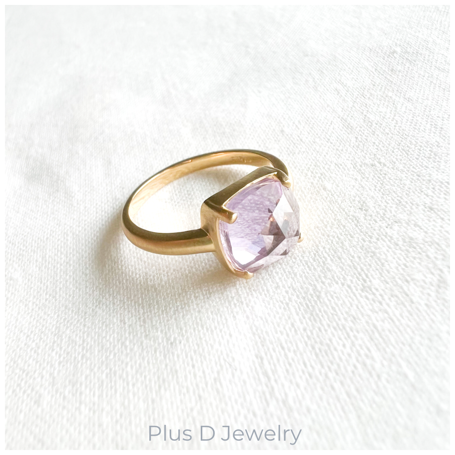 FD-046 SV925 ラベンダーアメジスト/クォーツ リング | Plus D Jewelry