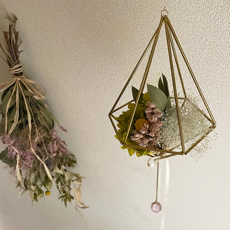 ヒンメリ＋花【サンキャッチャー】 | NOIRO DESIGN STORE