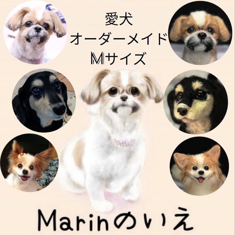 ☆愛犬オーダーメイドMサイズ☆羊毛フェルトオーダー(愛犬 わんちゃん