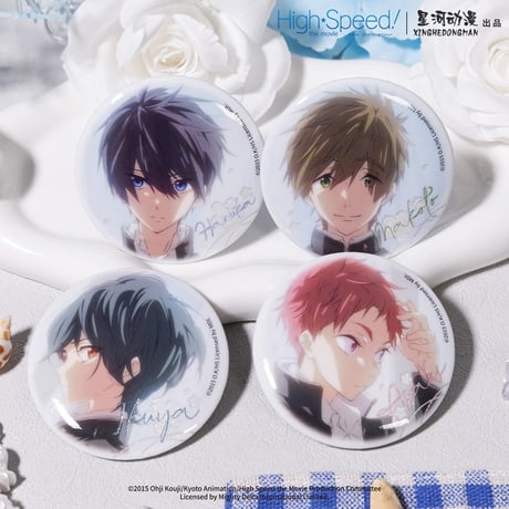 出回り最安値! free! 松岡凛 SAMEZUKA KIDS 缶バッジ 2点 出回り最安値