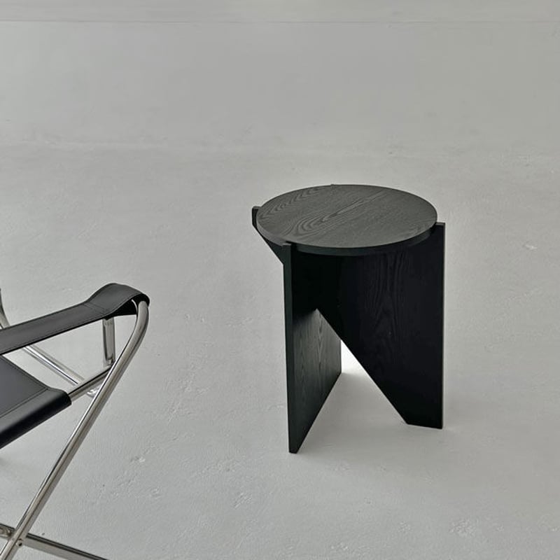 table-03078 geometric ブラック サイドテーブル | ART OF BLACK