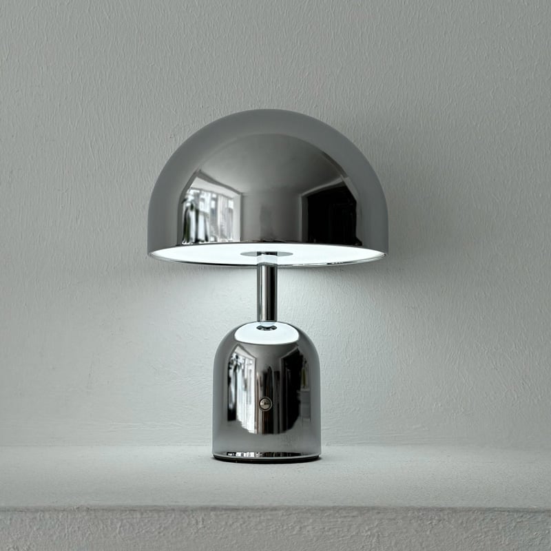 light-03140 USB シルバー マッシュルーム テーブルランプ LED | ART