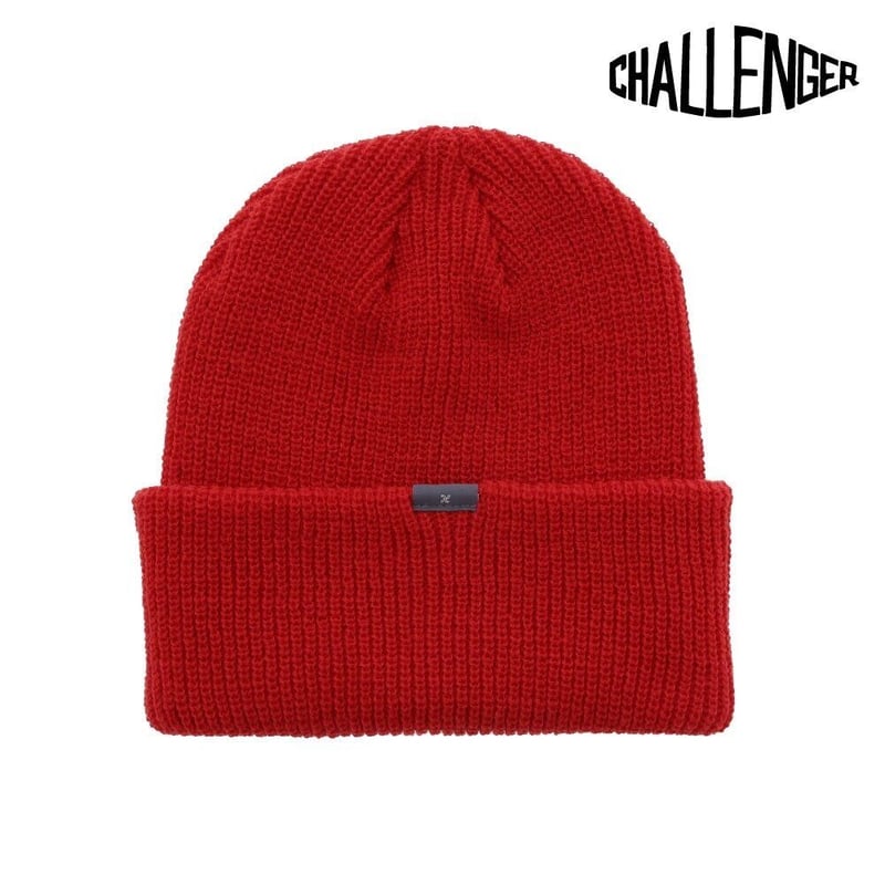 チャレンジャー CHALLENGER EMBROIDERED KNIT CAP RED | d