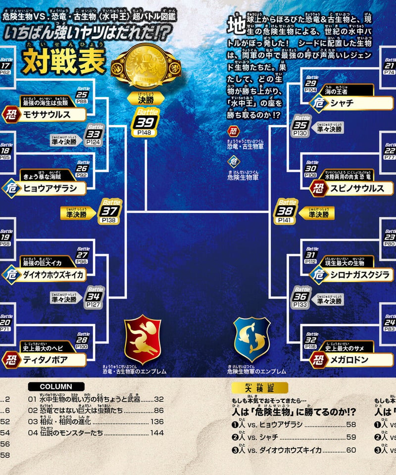 危険生物vs恐竜・古生物＜水中王＞超バトル図鑑 | 図鑑専門店 図鑑館