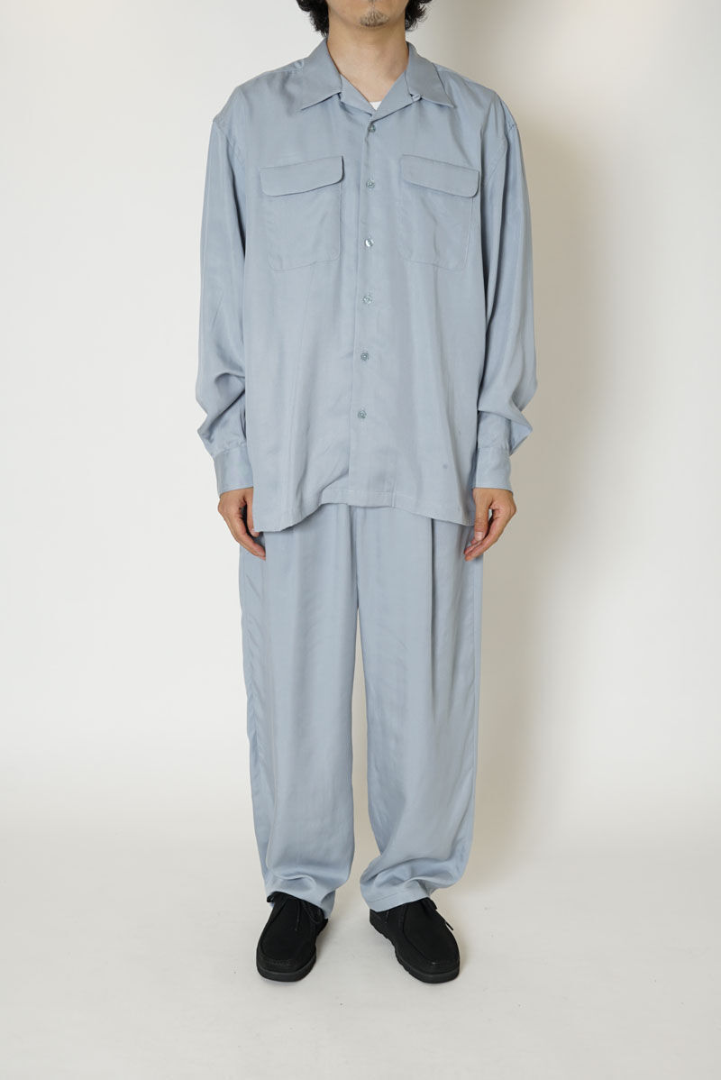 UNIVERSAL PRODUCTS OPEN COLLAR L/S SHIRT | niki